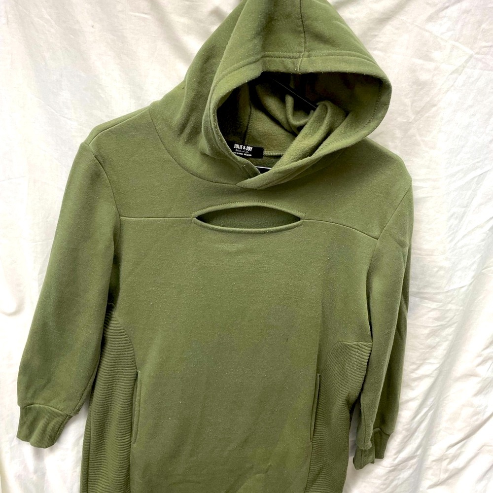 Jollie &. Joy hooded sweatshirt long sleeve top ladies sz M - Picture 3 of 6